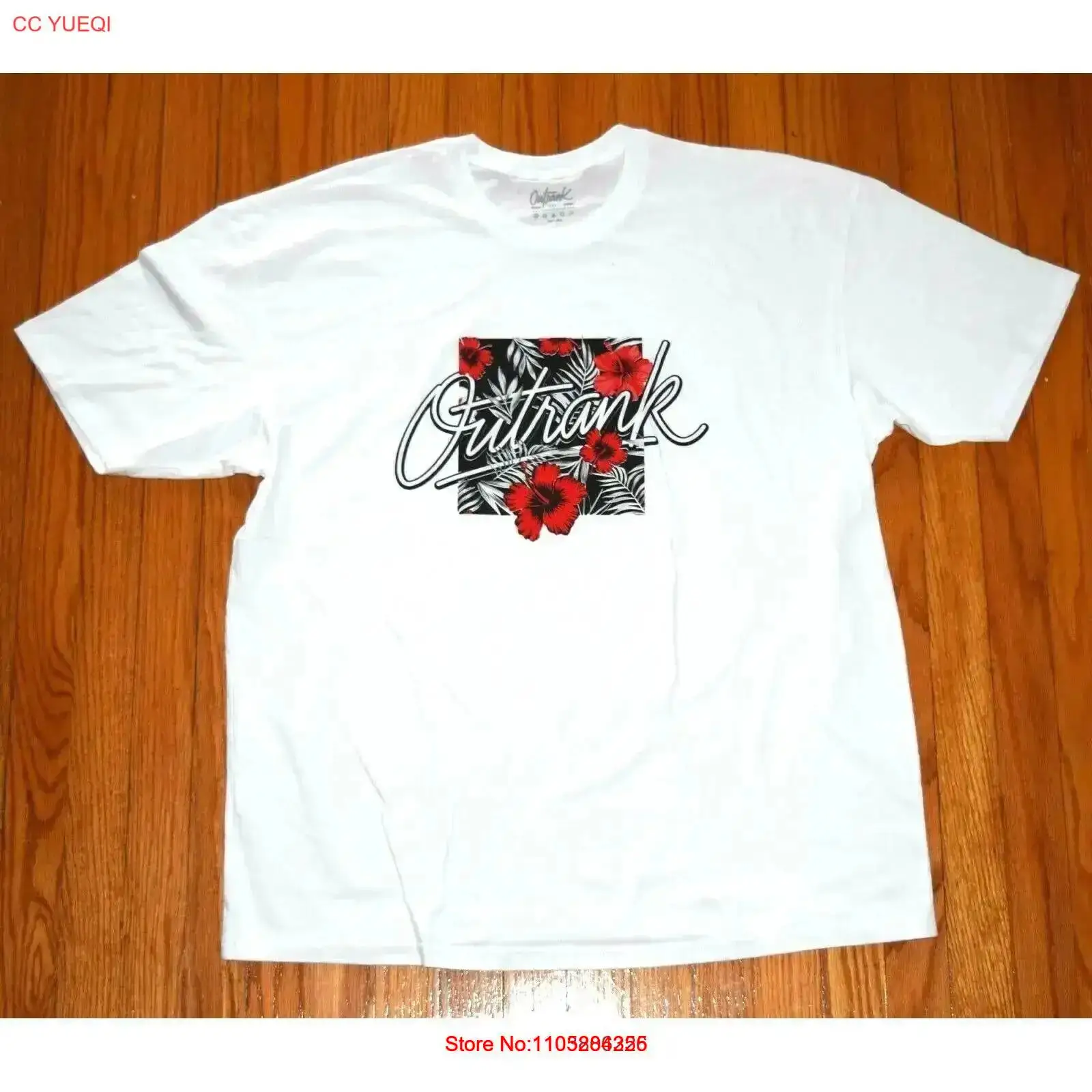 Streetwear Brand With White Flowers - Футболка OutRank Brand Miami Streetwear мужская,