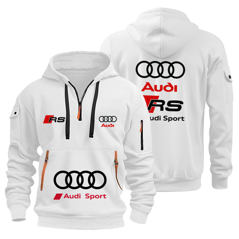 Streetwear Brand Hoodies - Модная утепленная толстовка-худи унисекс Audi для