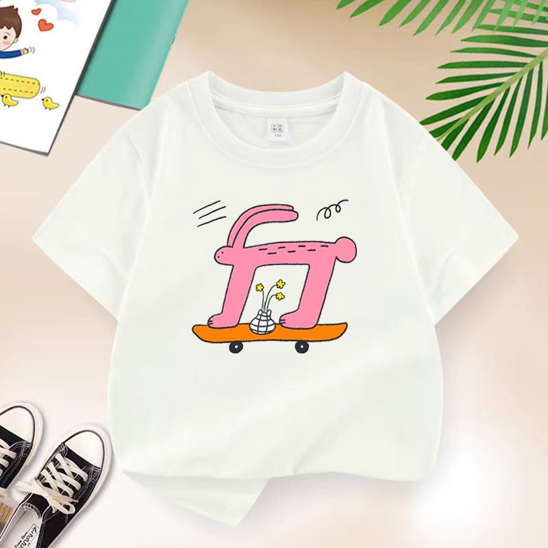 Streetwear Girl Brand - Детская летняя брендовая футболка с кроликом
