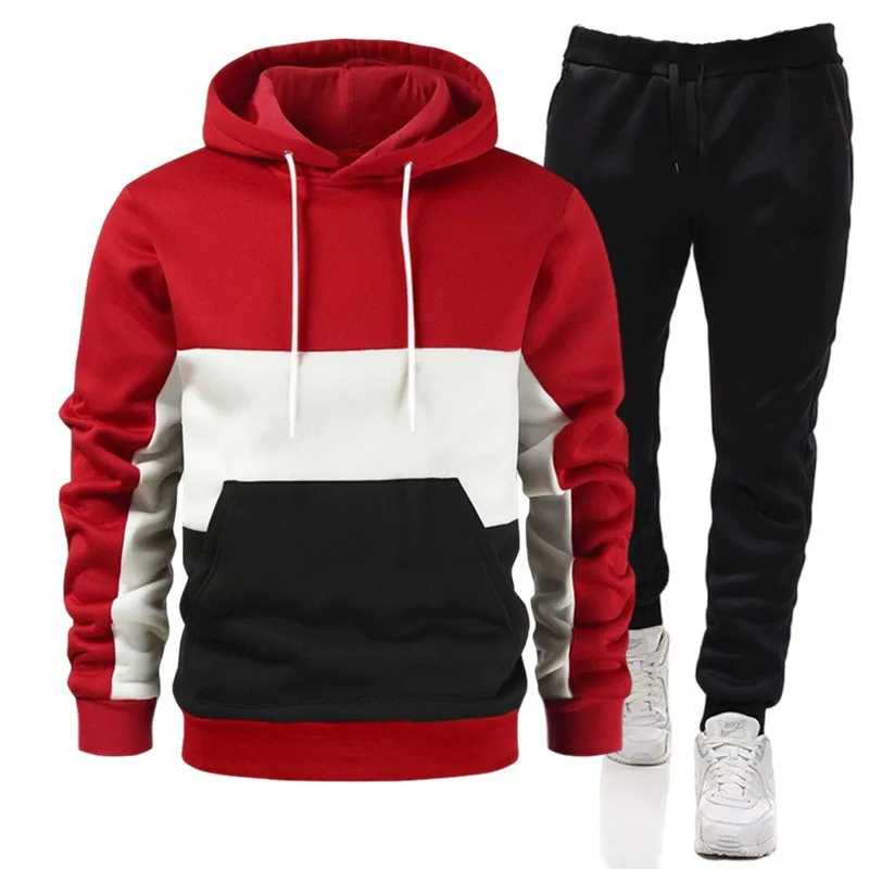 Streetwear Brand Hoodies - Мужской 2 шт. брендовый осенне-зимний костюм