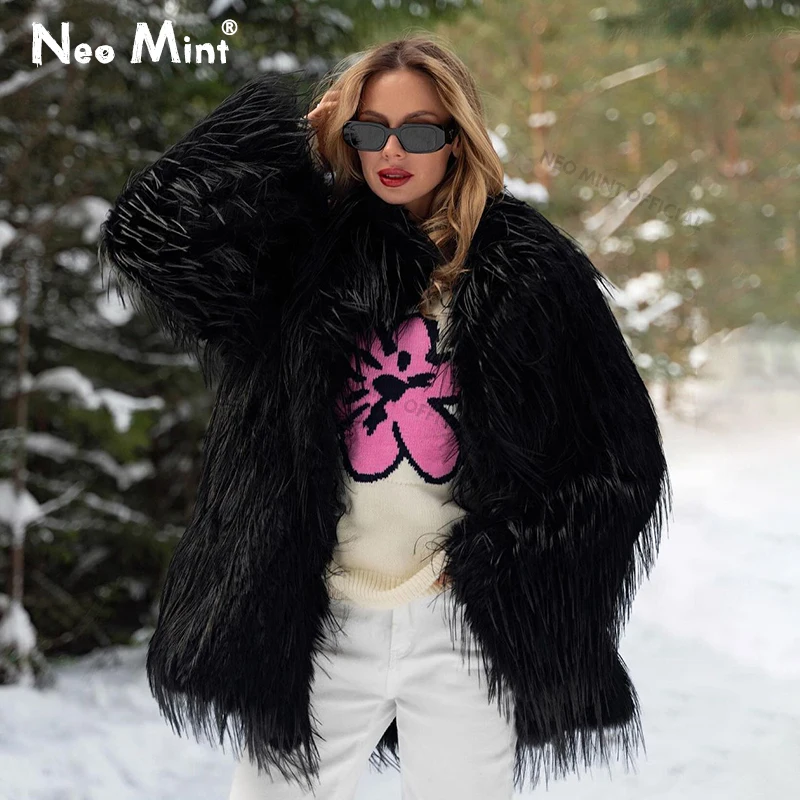 Женское меховое пальто Neo Min – обзор и цена Women Streetwear Brand