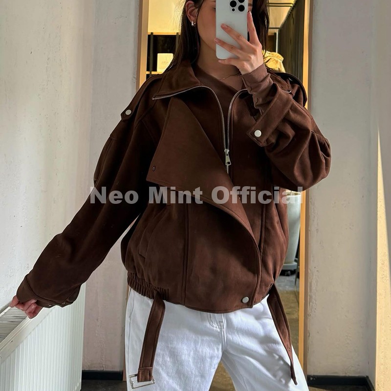 Новая осенняя коричневая замше – обзор и цена Women Streetwear Brand